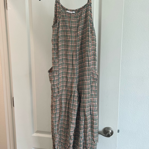O’Neil Naya Plaid Jumpsuit SZ L - Picture 2 of 4